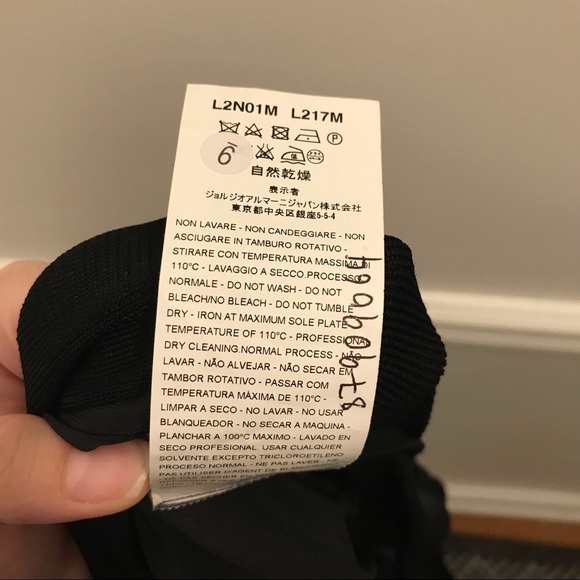 Emporio Armani Pleated Sash Skirt black 40 small - Picture 10 of 10